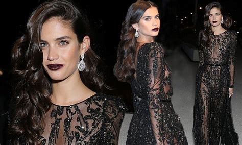 Sara Sampaio Ooze Gothic Glamour At Chopard Bash In Cannes Daily Mail Online