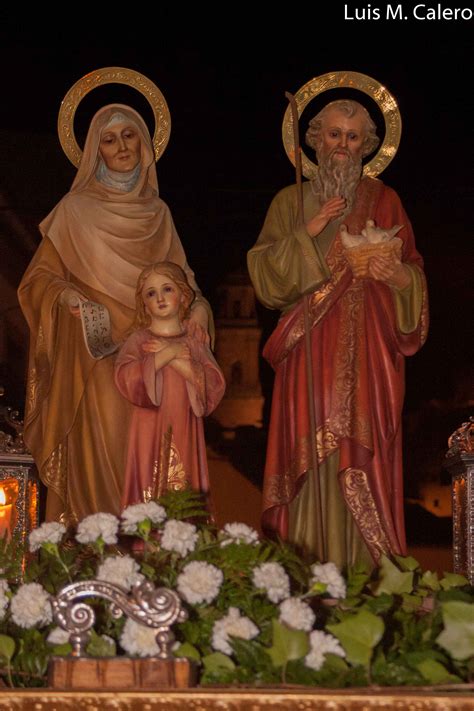 San joaquín y santa ana. Semana Santa Montoro - Procesión de los Santos Abuelos San ...