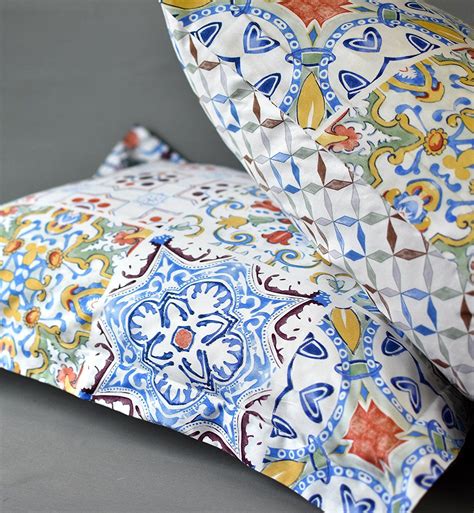 Luxury Duvet Cover Vintage Portuguese Tiles Multicolored Azulejos