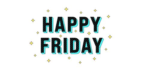 Happy Friday Poster Greeting Text Of Happy Friday Stock Illustration