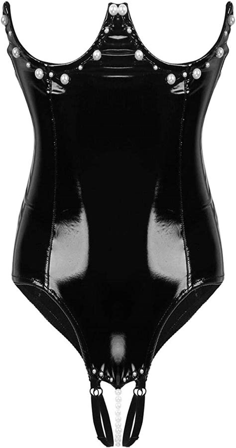 alvivi women s strapless back zip up lingerie bodysuit open cup corset tank top