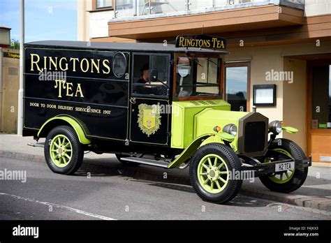 Ringtons Tea Vintage Delivery Vehicle Stock Photo Alamy