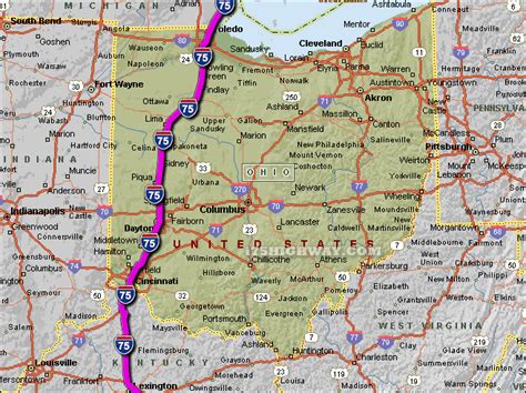 I 75 Ohio Map