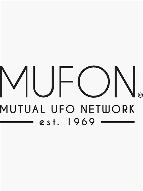 Mufon Black Logo Sticker For Sale By Marylandmufon Redbubble