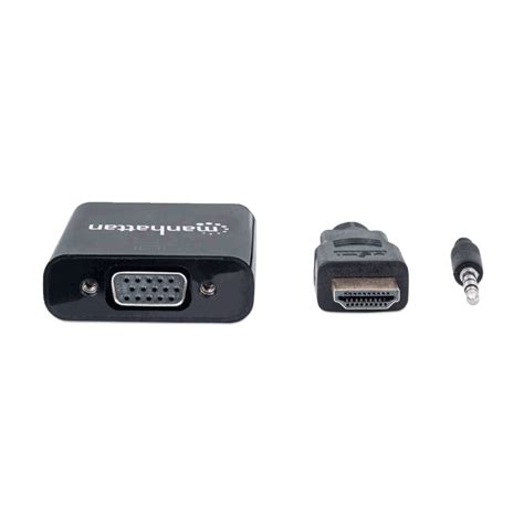 Adaptador Hdmi Vgaaudio 151559 Bolsa Negro No Paraguai