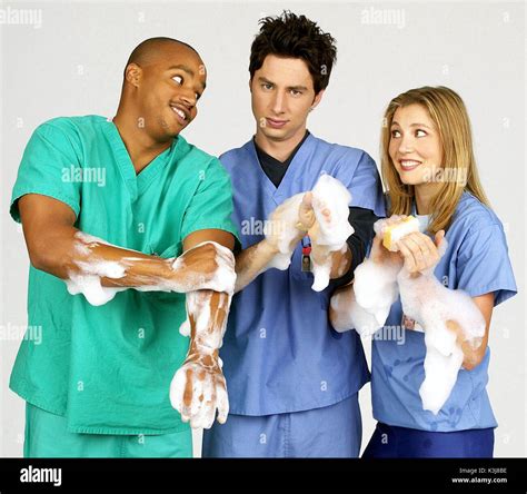 scrubs [us tv series 2001 ] series 1 [l r] donald faison as dr chris turk zach braff as dr