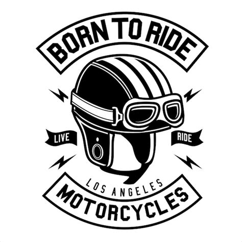 Premium Vector Born To Ride Motorcycles