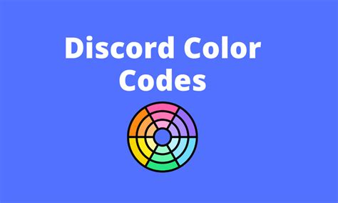 Discord Color Codes 30 Color With Hex Codes