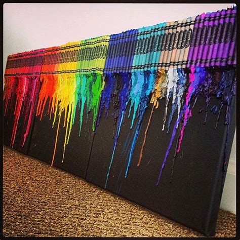 The 25 Best Crayon Canvas Art Ideas On Pinterest
