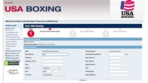 Usa Boxing New Club Registration Youtube