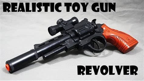 Toy Gun Zombie Revolver Realistic 11 Scale Rubber Bullet Pistol Prop