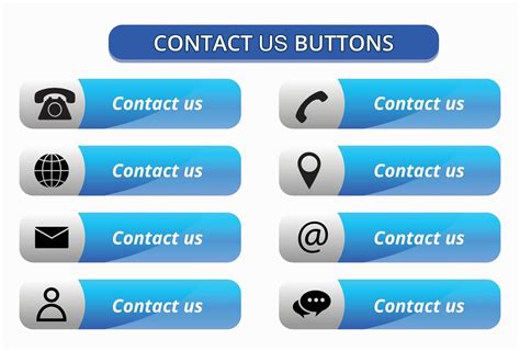 Contact Us Buttons 2369307 Vector Art At Vecteezy