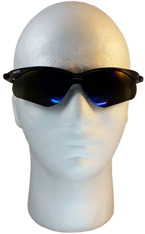 jackson 3000358 nemesis safety eyewear with blue mirror lens