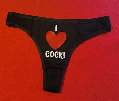 i love cock thongs or panties etsy