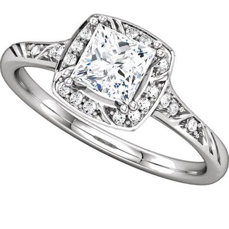 14k White Gold Sculptural Inspired Engagement Ring Available At Irelia