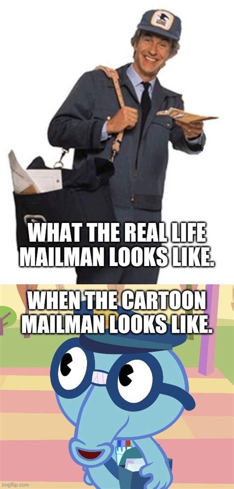 Mailman Real Life Vs Cartoon Imgflip