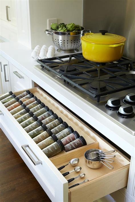 Your choice of kitchen cabinets is so important. In Drawer Spice Racks Ideas for High Comfortable Cooking ...