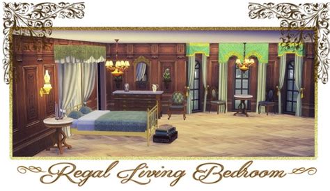 Sims 4 Designs Regal Living Bedroom • Sims 4 Downloads