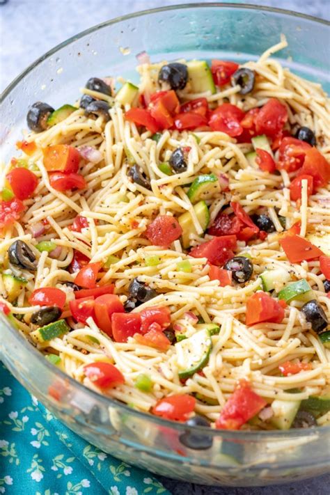 California Spaghetti Salad Wishes And Dishes
