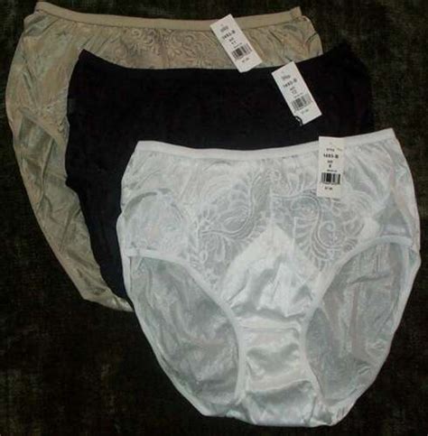 3 Pair Panty 3 Colors White Black And Moka Nylon Size 9 Look Sexy Lace