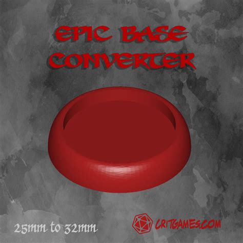 Epic Round Base Converter 25mm To 32mm Crit Games