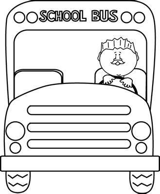 Black and White School Bus Driver | School bus driver, School bus, Bus driver