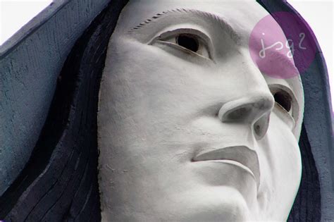 Facial Detail Of Virgen De La Paz Venezuela Artwork Statue Art