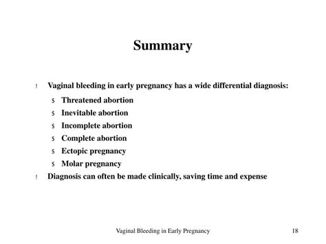 Ppt Vaginal Bleeding In Early Pregnancy Powerpoint Presentation Id