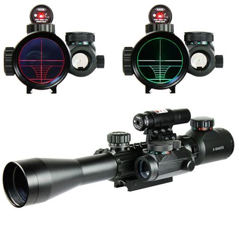 3 9x40eg Riflescope Combo Tactical Hunting Weapon Gun Redgreen