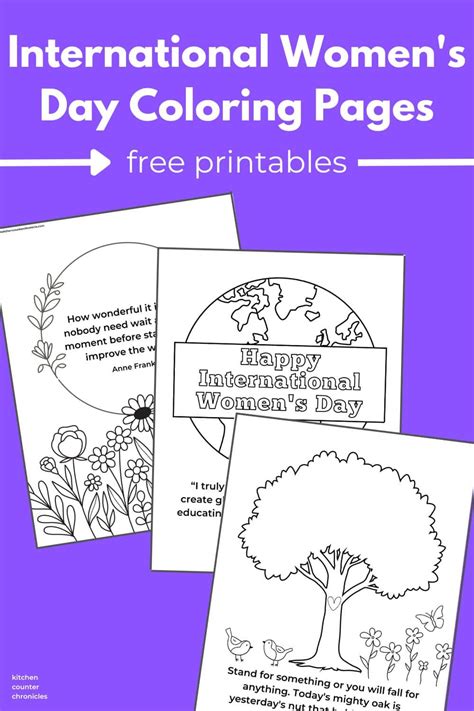 International Women S Day Colouring Pages