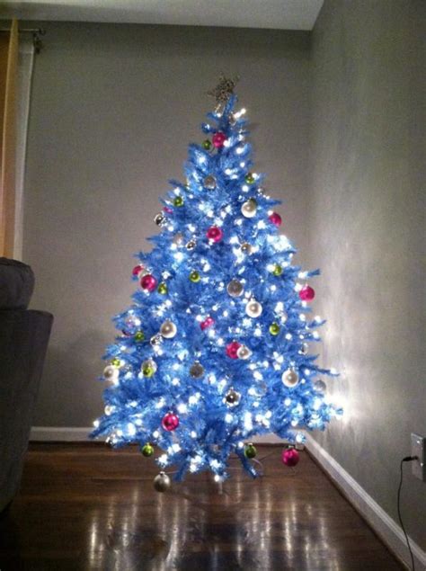 blue color theme christmas tree decorations ideas magment