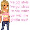 White Girl With Ghetto Ass Icon MyNiceProfile Com