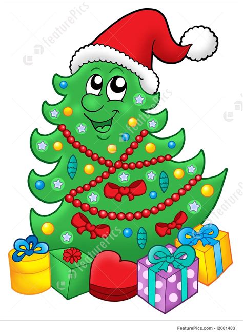 45,000+ vectors, stock photos & psd files. Illustration Of Santa Xmas Tree With Gifts