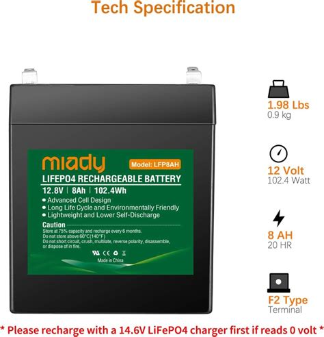 Miady 12v 20ah Deep Cycle Lifepo4 Battery Review Solar Generator Zone