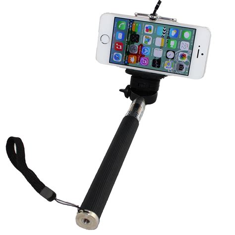 lotfancy extendable selfie stick monopod with phone holder for iphone x xr 11 12 13 black