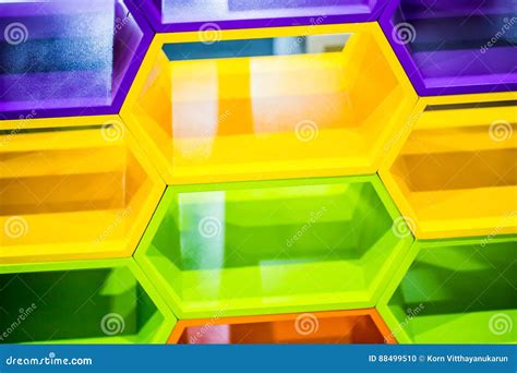 Colorful Hexagon Geometric Pattern Stock Photo Image Of Background