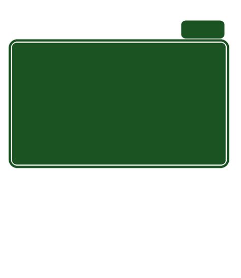 Basic Blank Green Highway Sign W Exit Sign Clip Art At