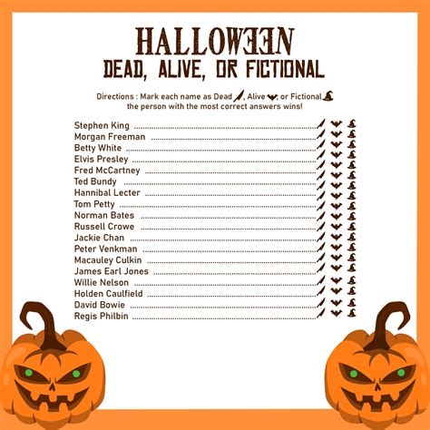 15 Best Halloween Party Games Printables Free Pdf For Free At Printablee