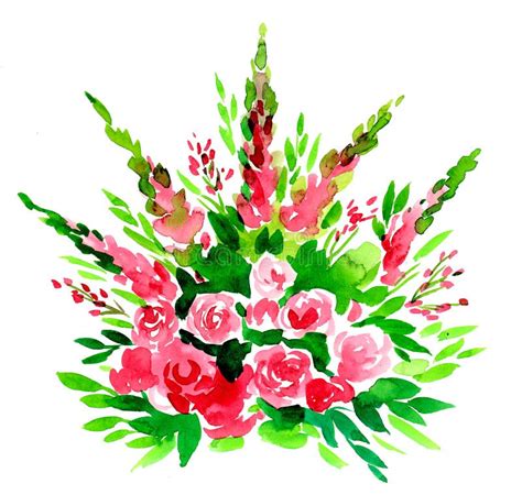 Flower Bouquet Stock Illustration Illustration Of Painting 187003452