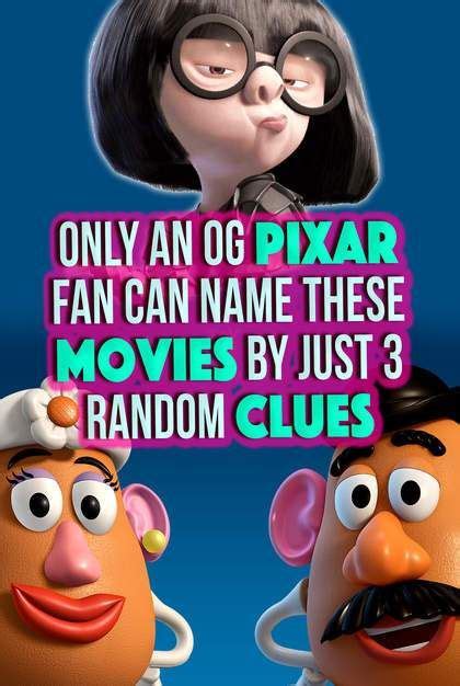 Quiz Can You Name Each One Of These Pixar Movies By Just 3 Random Clues Pixar Movies Pixar