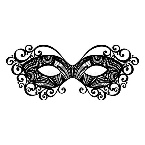 Masquerade Mask Stock Vector Illustration Of Mask Curve 39863790
