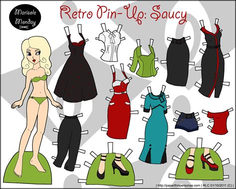 Marisole Pin Up Saucy Paper Doll