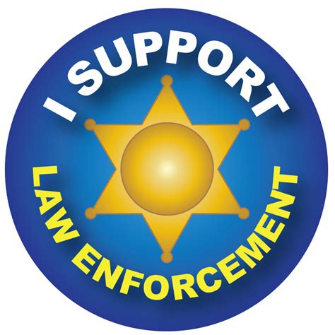 I Support Law Enforcement Sticker Prevention And Treatment Resource Press
