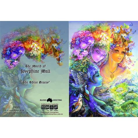 Josephine Wall Greeting Card The 3 Graces