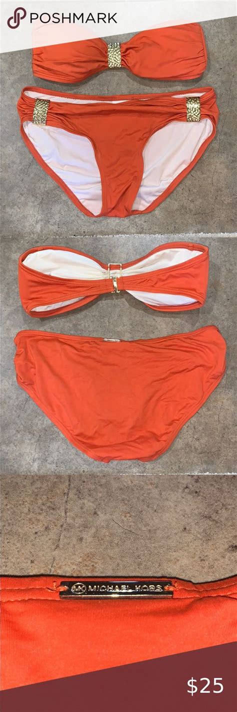 Michael Kors Bikini Bikinis Michael Kors Orange Suit