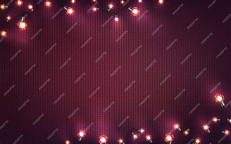 Fundo De Natal Com Luzes De Natal Guirlandas Brilhantes De Férias De Lâmpadas Led Na Textura De