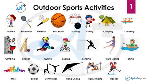 Outdoor Games Activities Vocabulary List Of Outdoor Activities In English With Pictures A