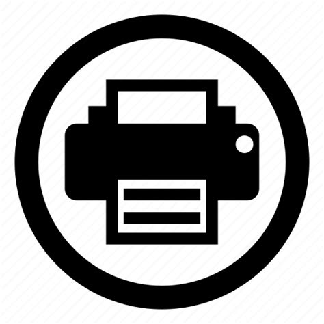 Button Fax Hard Copy Inkjet Laserjet Print Print Button Icon