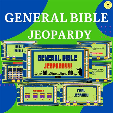 Bible Jeopardy General Bible Jeopardyy Trivia Party Games Etsy