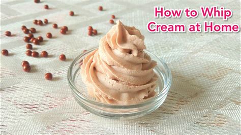 How To Whip Cream At Home Step By Step Whipping Cream For Cake Decoration Youtube